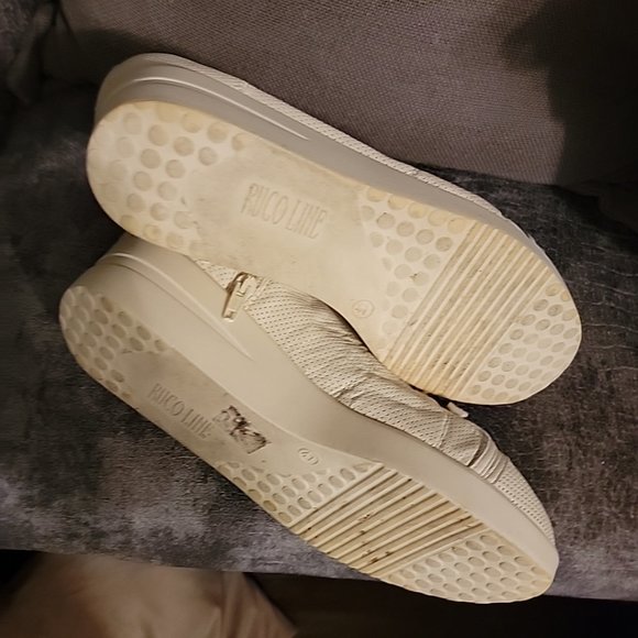 Rocco line 11 hi-top leather wedge athletic fashion shoes - Picture 2 of 4